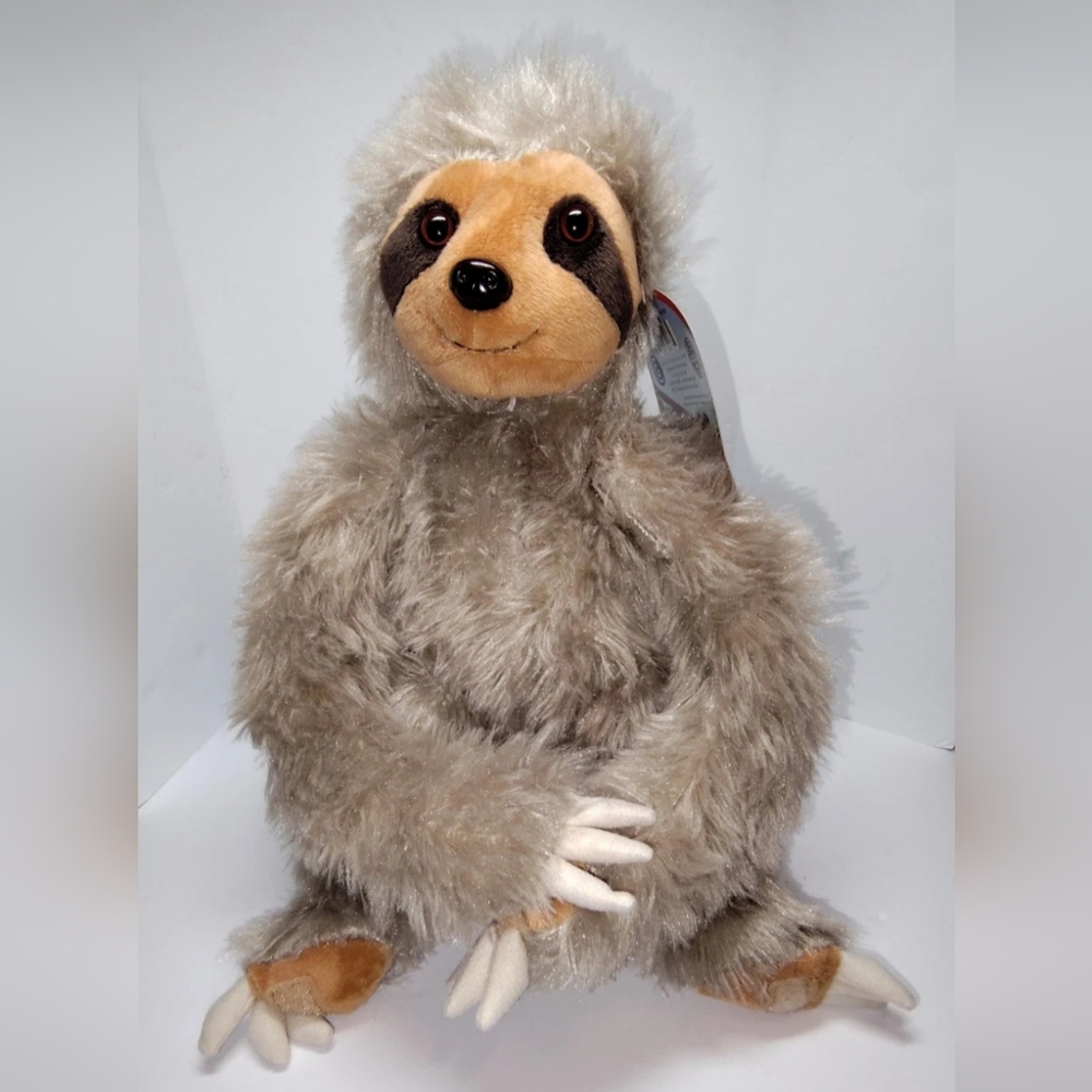 Sloth Plush 15" Stuffed Animal / Hands / Feet Hang Toy by Collective Goods